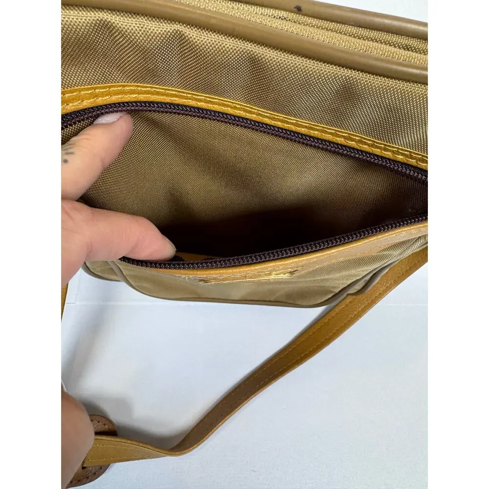 Samsonite Tan Brown Crossbody Shoulder Bag Vintage Travel Purse EUC - Picture 3 of 13
